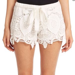 Alexis White Gillian Crochet Short